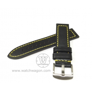 Paros Genuine Calf Leather Watch Strap - Type K Yellow 20mm