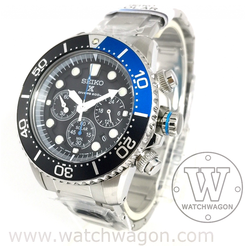 Seiko Prospex Solar Chronograph 200m Divers SSC017P1 - Watchwagon