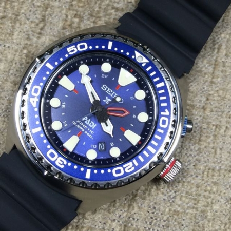 Seiko Prospex PADI Collaboration Kinetic GMT 200m Air Divers SUN065P1 -  Watchwagon