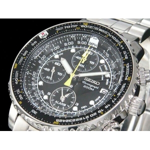 Seiko SNA411P1 Chronograph Alarm Flight Master