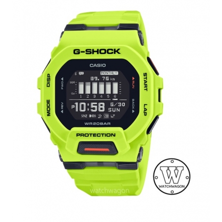 Casio G-Shock GBD-200-9 G-SQUAD Greenish Yellow Bluetooth Digital Watch